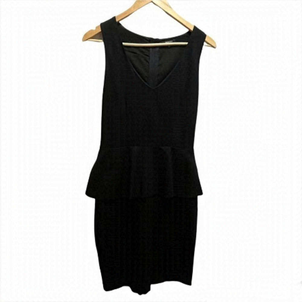 ARITZIA Babaton Black Peplum Dress Size 4
